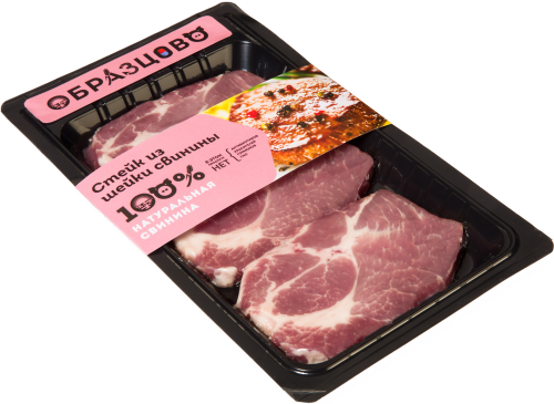 

Стейк Образцово из свиной шейки 375 г