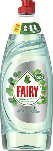 

Средство для мытья посуды Fairy Pure&Clean Мята и эвкалипт 650 мл