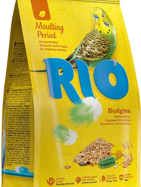 Корм для птиц Rio для волнистых попугайчиков в период линьки 1кг
