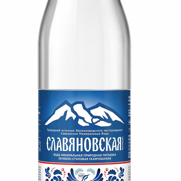 Вода минеральная Славяновская природная лечебно-столовая газированная