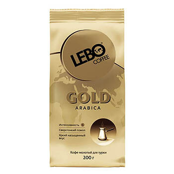 Кофе Lebo Gold Arabica молотый для турки средней обжарки 200г