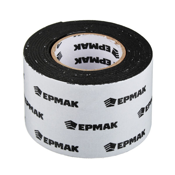 Ермак лента клеящая монтажная 2-х сторонняя, для авто, 50 мм x 2 м черная