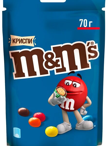 Драже M&Ms Криспи с молочным шоколадом 70г