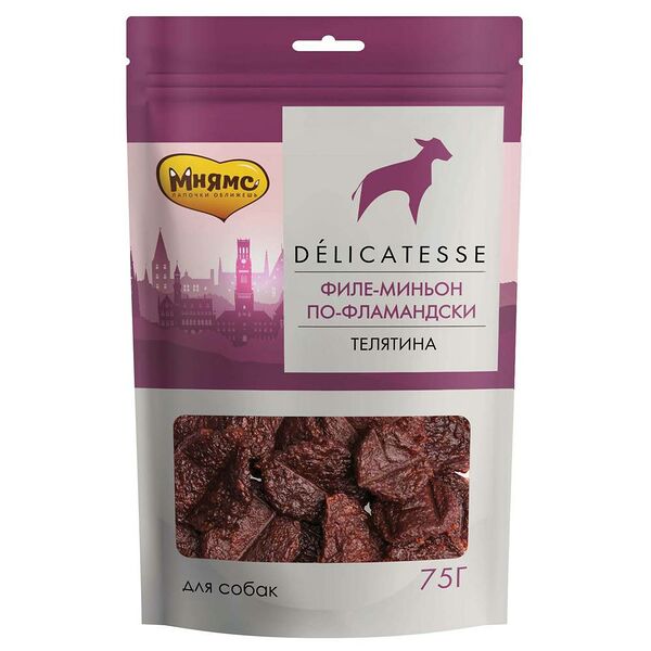 Лакомство для собак МНЯМС Филе миньон по-фламандски, 75г