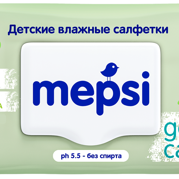 Салфетки влажные детские MEPSI Алое вера, 72шт