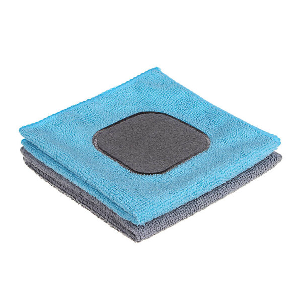 Vetta салфетка из микрофибры универсальная, с абразивной вставкой, 30х30см, 220г/кв.м., 1 шт., цвет в ассортименте