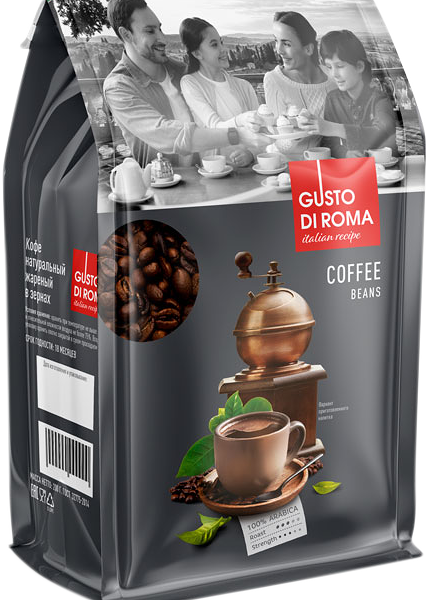 Кофе Gusta di Roma натуральный в зернах 200 г