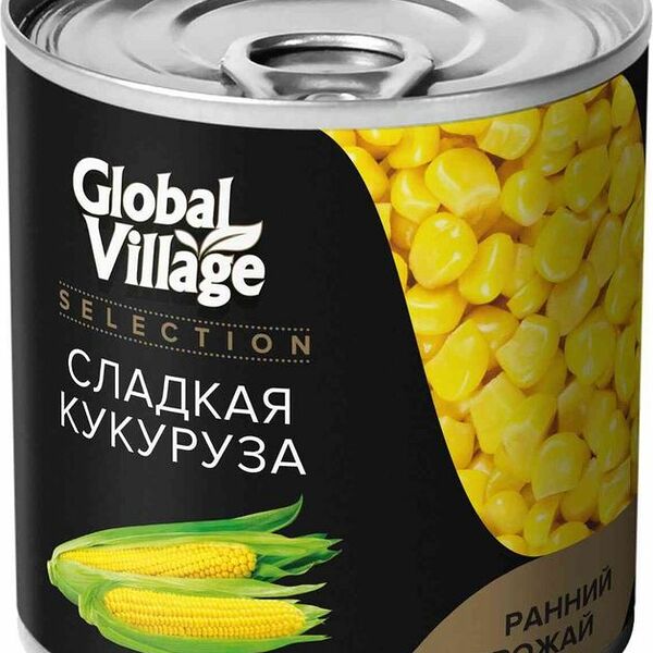 Кукуруза Global Village Selection сладкая, 340г