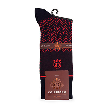 

Носки мужские Collirossi р.41-42 темно-синий, 90% хлопок Filoscozia, 10% полиамид