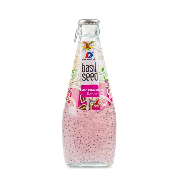 Напиток безалкогольный Basil Seed негазированный со вкусом Мангустин и семенами базилика 0.29 л Вьетнам