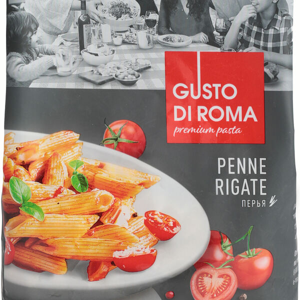 Макароны Gusto di Roma Penne Rigate Перья