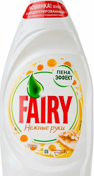 Средство для мытья посуды Fairy Нежные руки ромашка и витамин Е, 900мл
