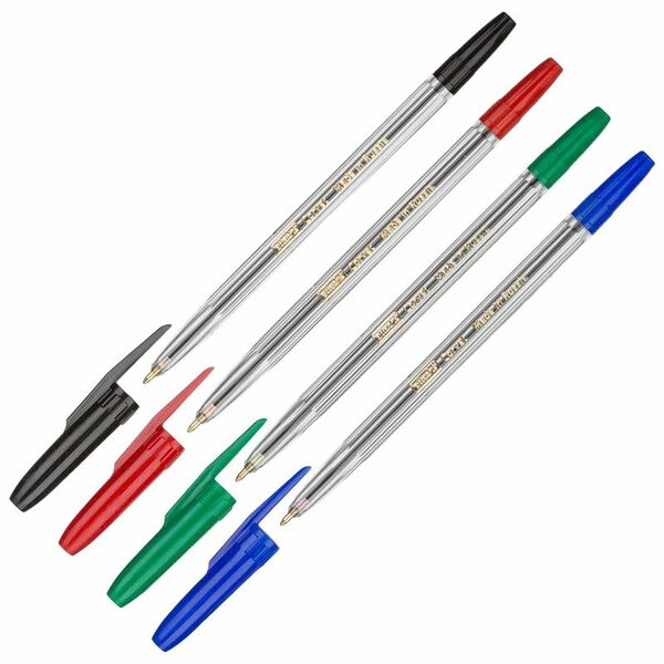 Набор ручек шариковых 0.7мм 4 шт