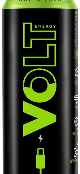 Напиток Volt Energy энергетический Манго-Лайм 450мл
