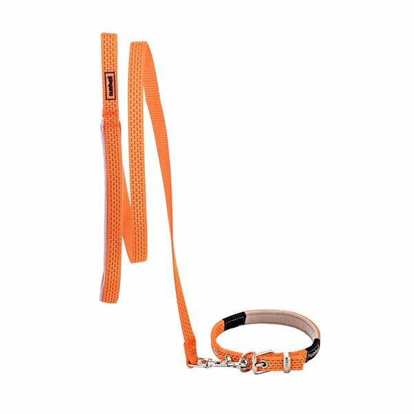 Поводок NUNBELL s-RS 120х2см со светоотражающей нитью микс для собак