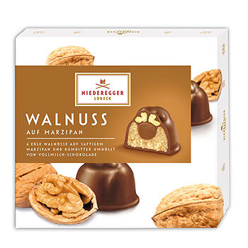 Конфеты шоколадные Niederegger Марципан - трюфель с орехом