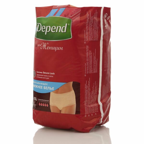 Впитывающее нижнее белье для женщин ТМ Depend (депенд), 8 шт.