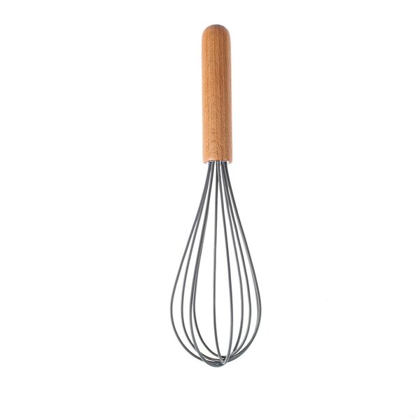 Венчик, 26 см, дерево нерж. сталь силикон