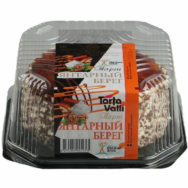 Торт Torta Valli Янтарный берег бисквитный