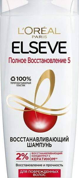 Шампунь для волос Loreal Paris Elseve Полное Восстановление 5 для поврежденных волос 400мл