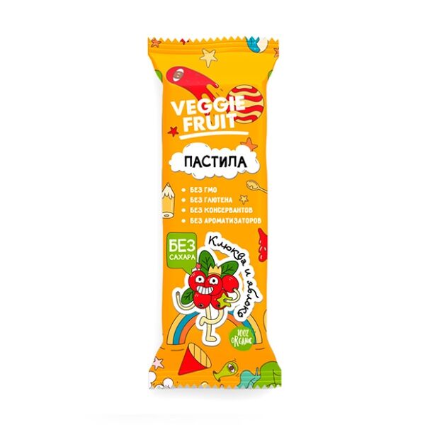 Пастила фруктовая ТМ Яблоко-клюква 30г