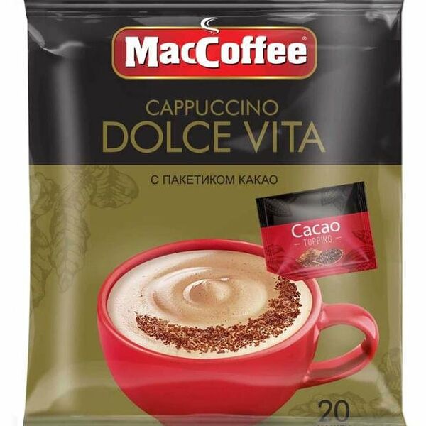 Напиток кофейный MacCoffee Cappuccino Dolce Vita  20 шт x 24г