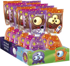 Шоколад фигурный Капля Радуги молочный с печеньем на палочке в Магнит со скидкой –33%