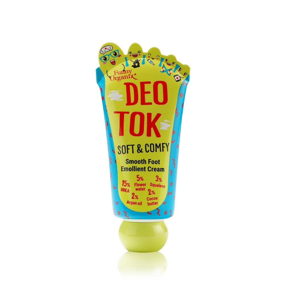 

Смягчающий крем для ног Funny Organix Deo Tok " Soft & Comfy "
