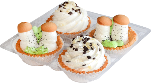 Набор пирожных Царицынский Корзинка Венская, 4шт, 200 г