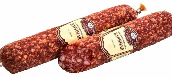 Колбаса сыровяленая Сибколбасы Куриная