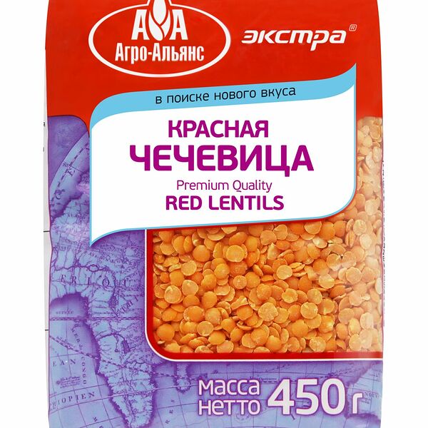 Чечевица Агро-Альянс красная Экстра