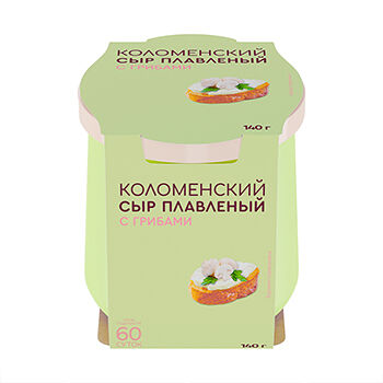Сыр плавленый Коломенское с грибами 50%, без змж, 140 г