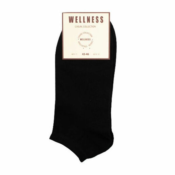 Носки цвет черный, размер 43-46, WELLNESS CASUAL, Россия