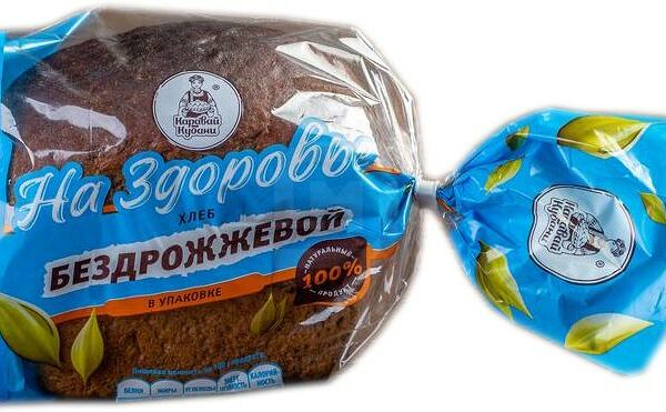 Хлеб бездрожжевой Каравай Кубани На Здоровье в нарезке