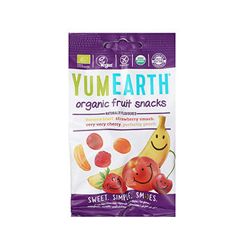 Органический мармелад YumEarth жевательный со вкусами клубника, вишня, персик, банан