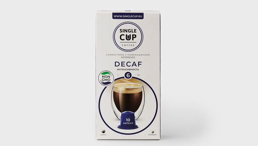 Кофе Single Cup Decaf в капсулах, 10 штук