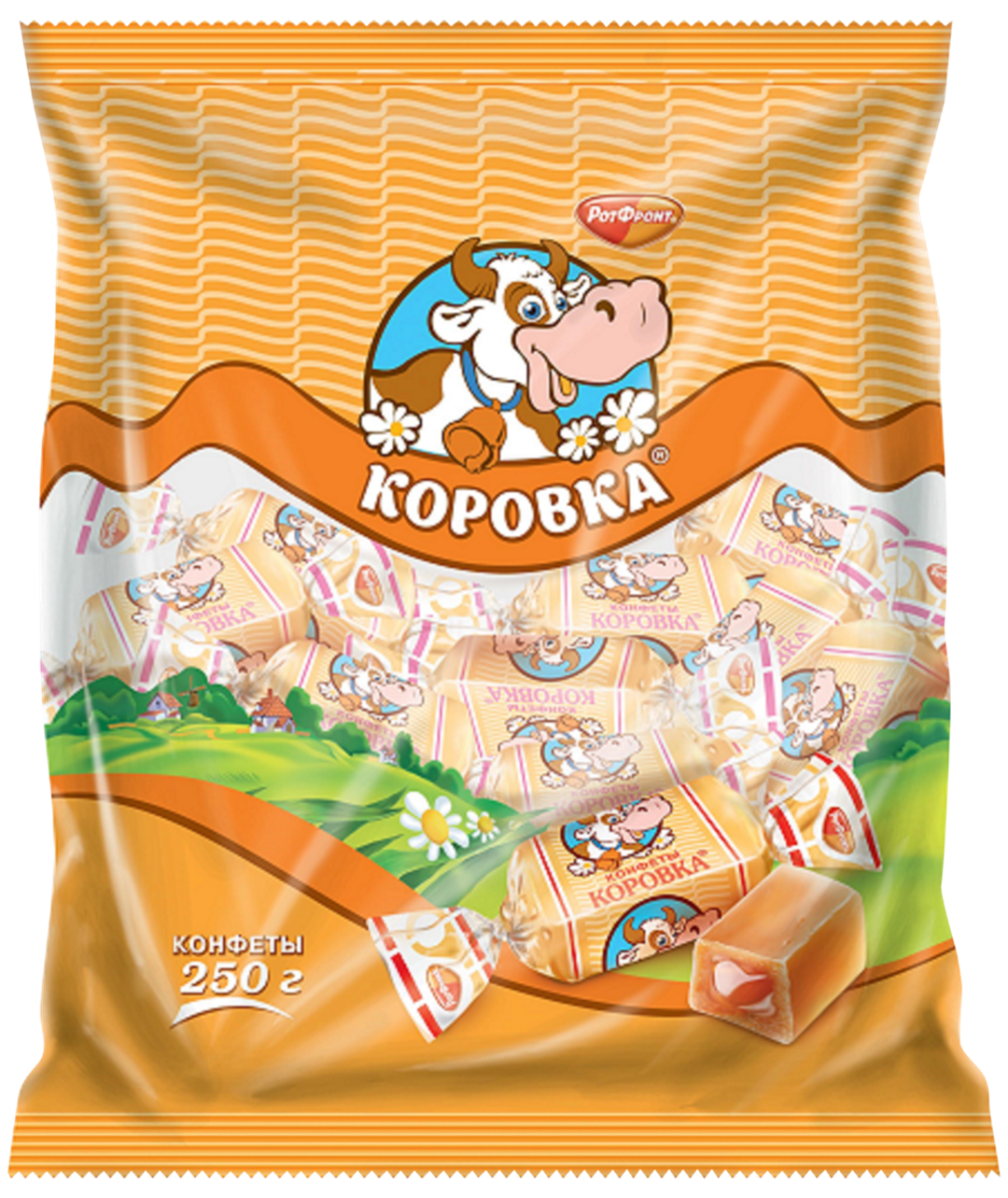 

Конфеты Коровка Рот-фронт неглазированные молочные 250 г