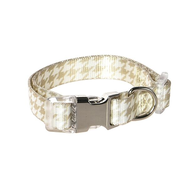Ошейник для собак FOXIE Houndstooth L 2,5х40-55см бежевый