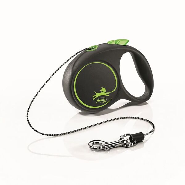 Рулетка Flexi Black Design XS до 8 кг (3 м трос) зеленый