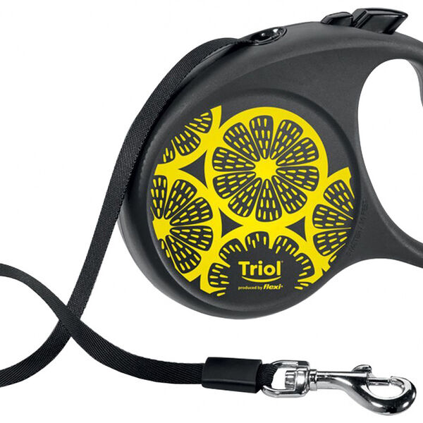 Triol поводок-рулетка Flexi Joy Lemon 5м лента M