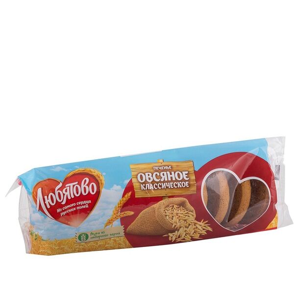 Печенье овсяное Любятово классическое традиционное 250г