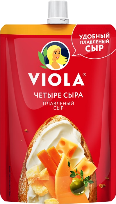 

Сыр Viola Четыре сыра 45% плавленый 180 г