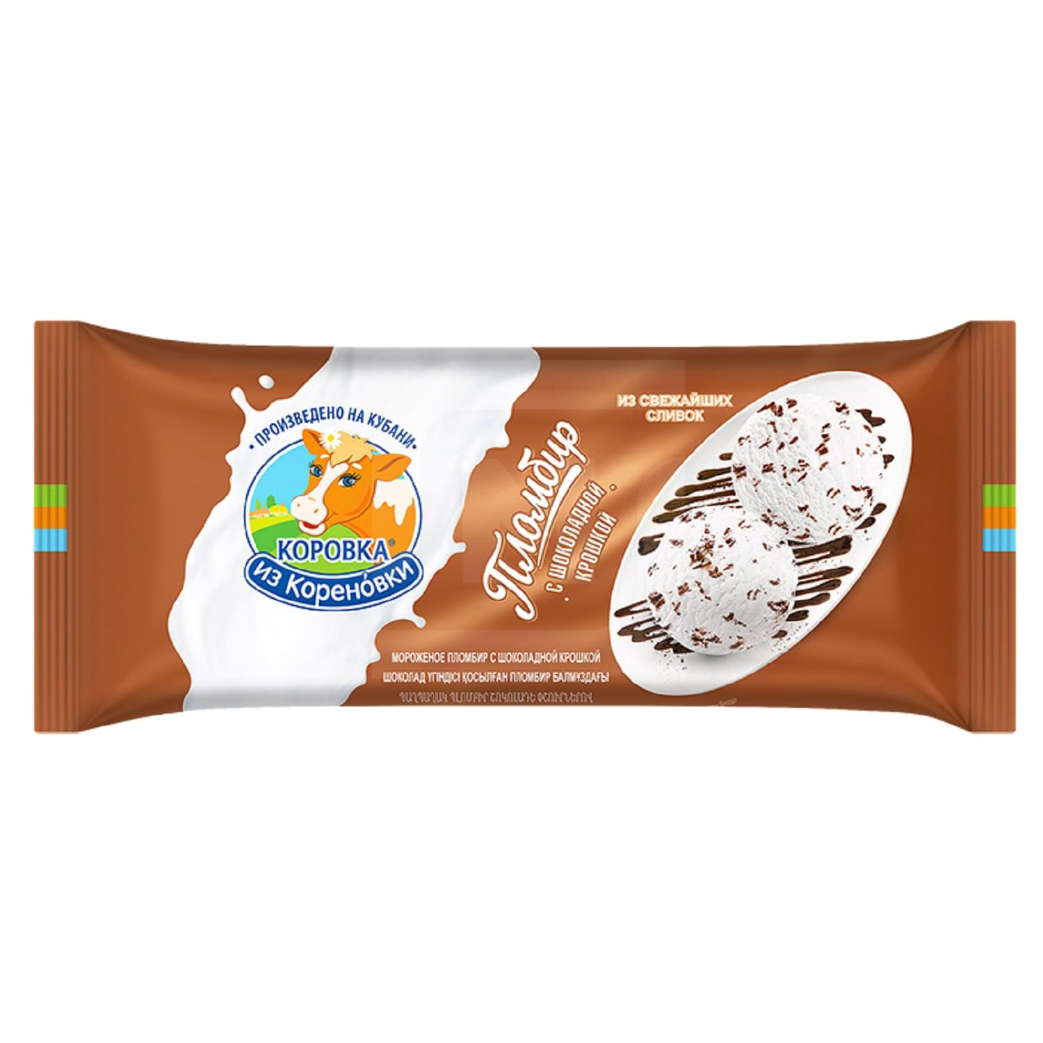 

Мороженое Коровка из Кореновки Пломбир с шоколадной стружкой