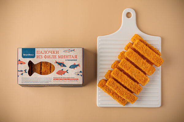 Палочки из филе минтая в панировке замороженный