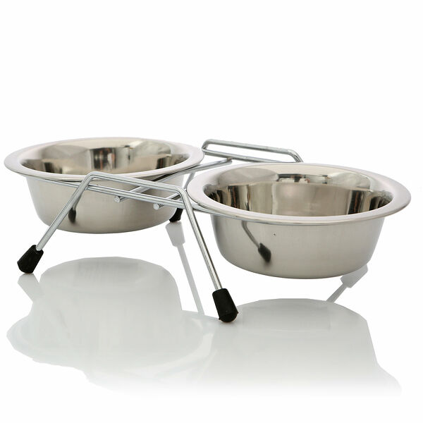 Миска для животных Triol на подставке, 2*0,25л