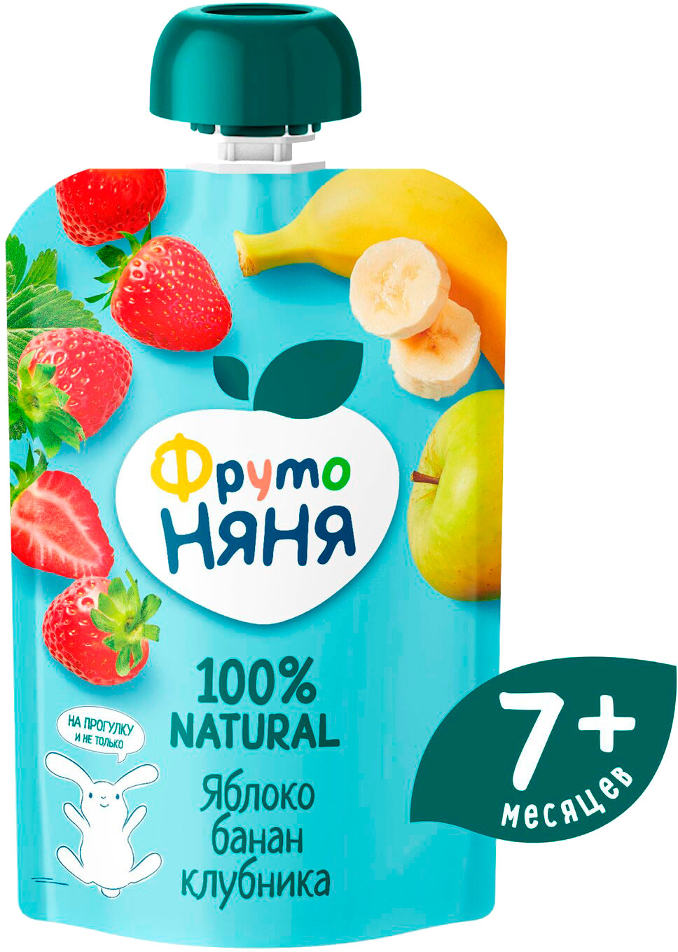 

Десерт ФрутоНяня из яблок бананов и клубники