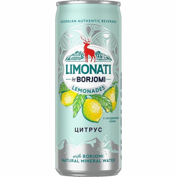 Напиток газированный Limonati By Borjomi цитрус, 330мл