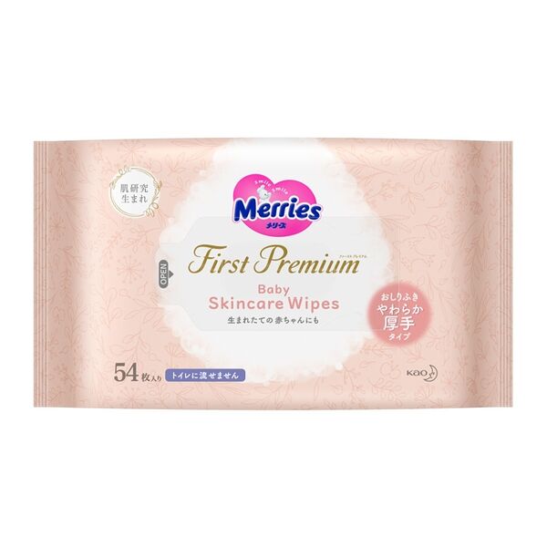 Салфетки влажные детские Merries запасной блок, 54 шт