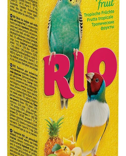 RIO Палочки для волнистых попугайчиков и экзотов (2х40 г.) Фрукты