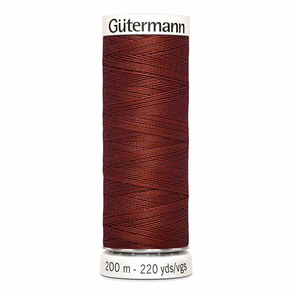 748277 Нить Sew-all для всех материалов, 200м, 100% п/э Gutermann(227 коричнево-кирпичный)